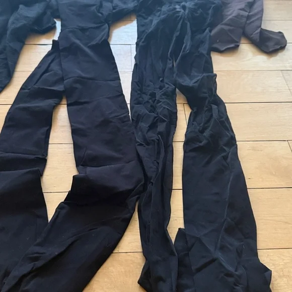 Set of 6 Black and 1 Brown Tights Collection